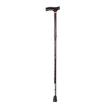 Lightweight Adjustable Folding Cane with T Handle, Peacock- each