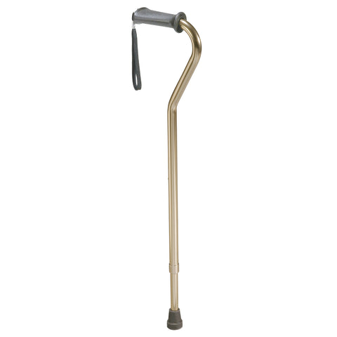 Rehab Ortho K Grip Offset Handle Cane with Wrist Strap- each