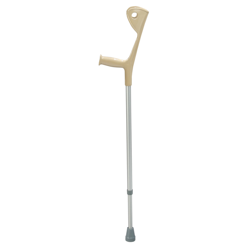 Euro Style Light Weight Walking Forearm Crutch, Silver, 1 Pair- Box