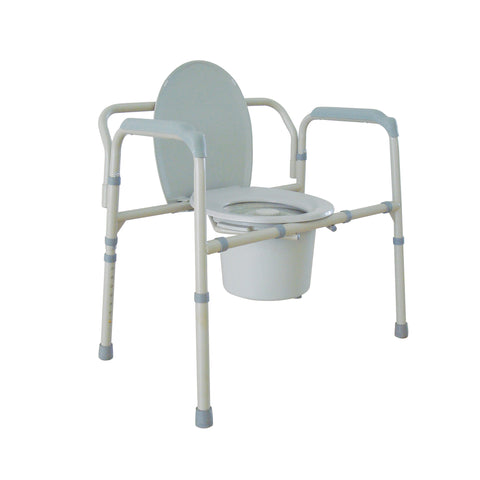 Heavy Duty Bariatric Folding Bedside Commode Chair- Case