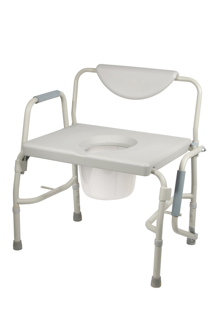Bariatric Drop Arm Bedside Commode Chair- Case