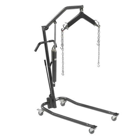 Hydraulic Patient Lift with Six Point Cradle, 3" Casters, Silver Vein- each