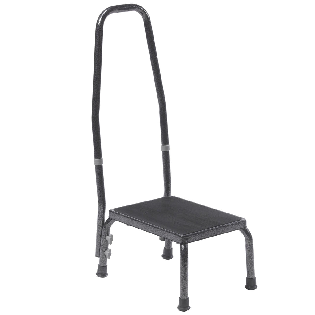 Footstool with Non Skid Rubber Platform and Handrail- Case