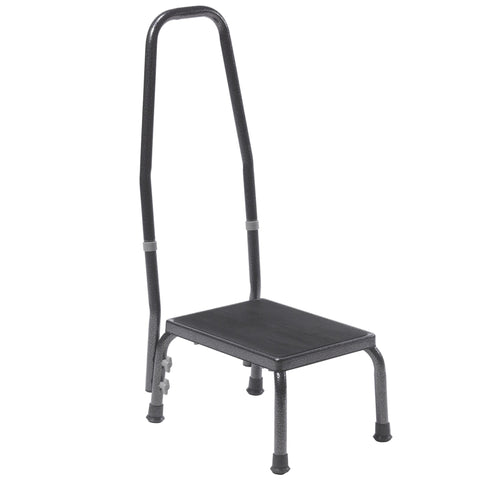 Footstool with Non Skid Rubber Platform and Handrail- Case