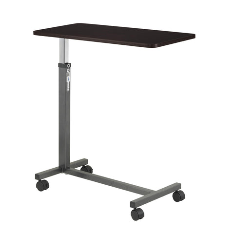 Non Tilt Top Overbed Table, Silver Vein- Case