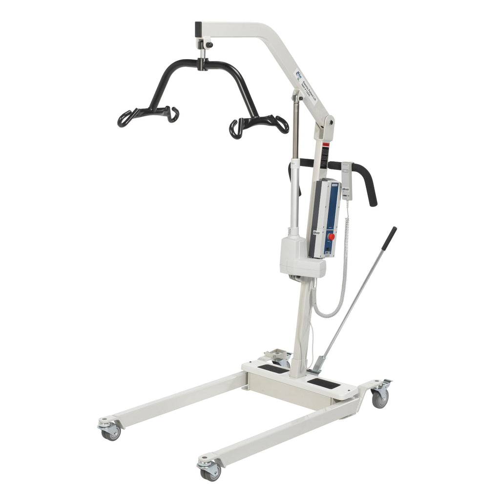 Bariatric Battery Powered Electric Patient Lift with Four Point Cradle and Rechargeable, Removable Battery, with Wall Mount- Case