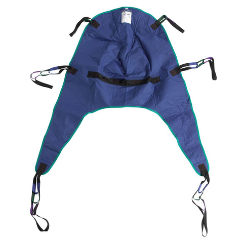 Divided Leg Patient Lift Sling with Headrest, Large- Box