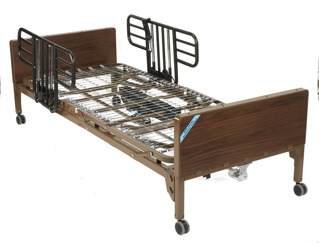 Delta Ultra Light Full Electric Hospital Bed with Half Rails- Case