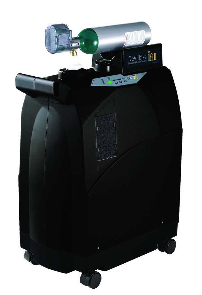 iFill Personal Oxygen Station with Integrated 870 Post Valve and Case, 2 C Cylinders- each