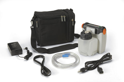 Vacu-Aide Compact Suction Unit with 725cc Reusable Bottle and Carrying Case- each