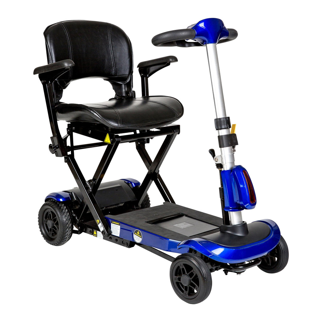 ZooMe Auto-Flex Folding Travel Scooter, Blue- each