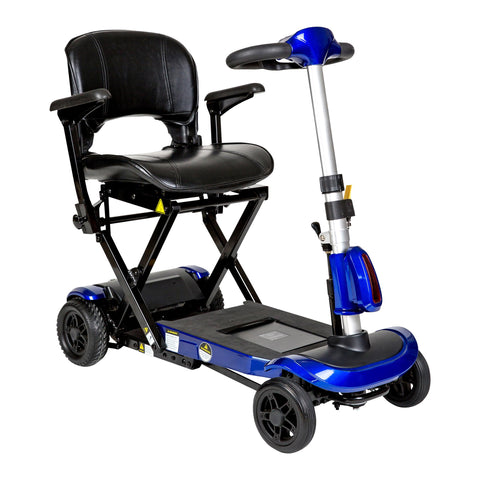 ZooMe Auto-Flex Folding Travel Scooter, Blue- each