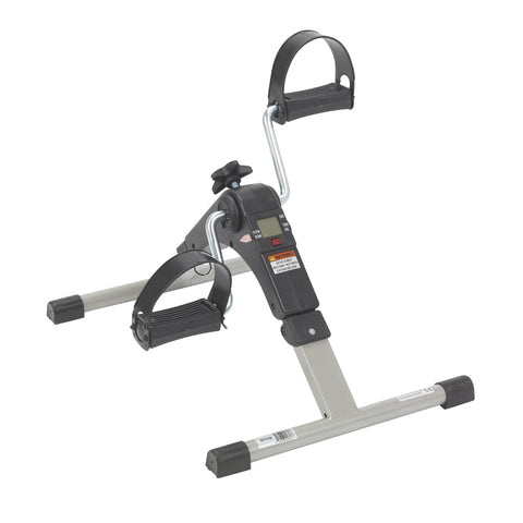 Folding Exercise Peddler with Electronic Display, Black- each