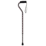 Foam Grip Offset Handle Walking Cane, Swirl- each