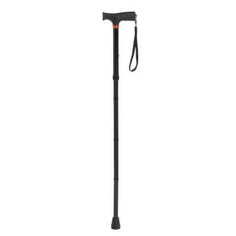Soft Handle Folding Cane, Black- each
