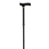 Lightweight Adjustable Folding Cane with T Handle, Peacock- each
