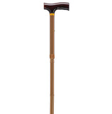 Lightweight Adjustable Folding Cane with T Handle, Peacock- each