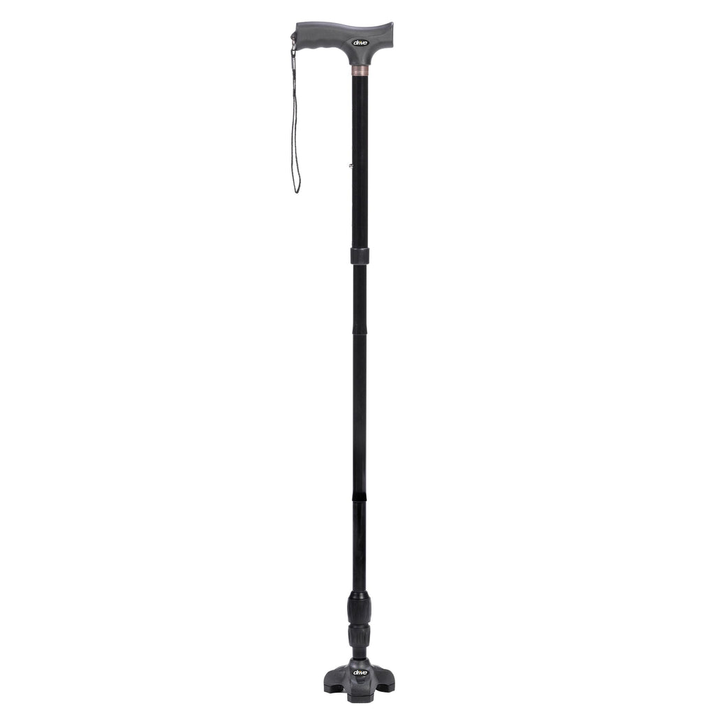 Flex N Go Adjustable Folding Cane with T Handle- each