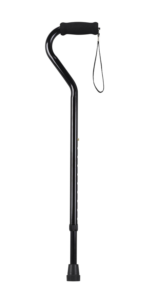 Foam Grip Offset Handle Walking Cane, Swirl- each