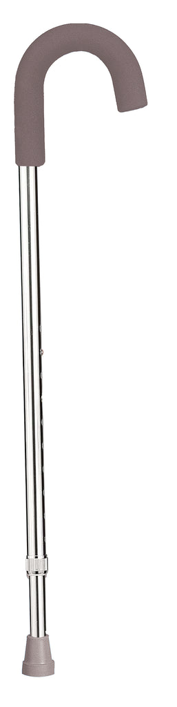 Aluminum Round Handle Cane with Foam Grip- each