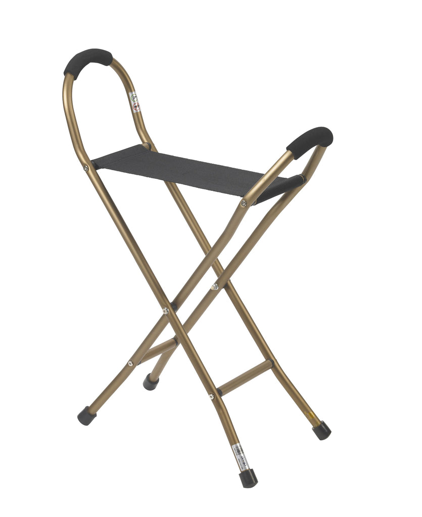 Folding Lightweight Cane with Sling Style Seat- each