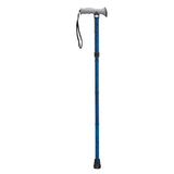 Adjustable Lightweight Folding Cane with Gel Hand Grip, Red Crackle- each