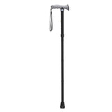 Adjustable Lightweight Folding Cane with Gel Hand Grip, Red Crackle- each