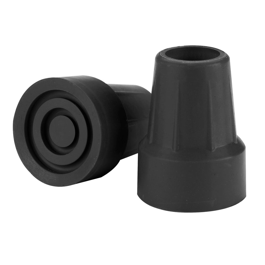 Crutch Tips, 7/8", Black, 1 Pair- each