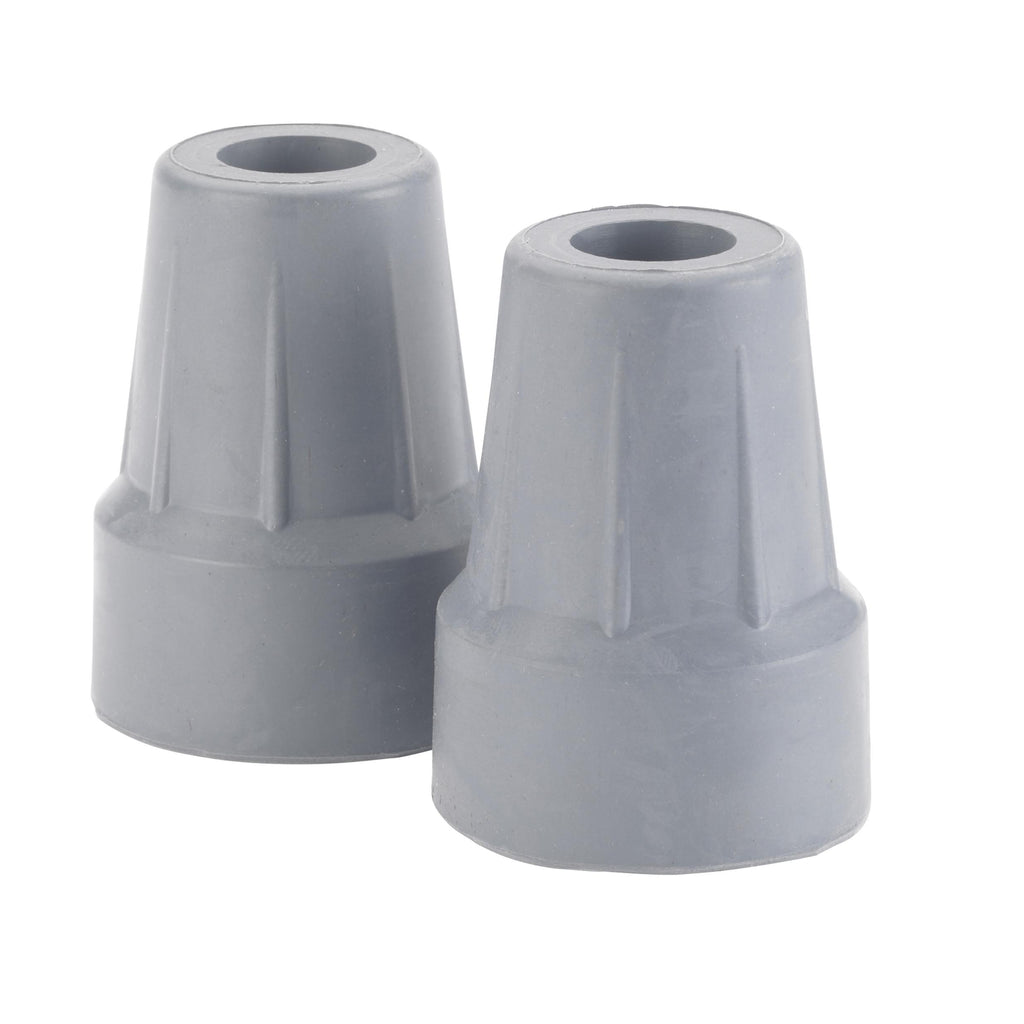 Forearm Crutch Tip 5/8", Gray, Pair, Retail Box- each