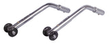 Adjustable Universal Wheelchair Anti Tipper with Wheels, Black, 1 Pair- Box